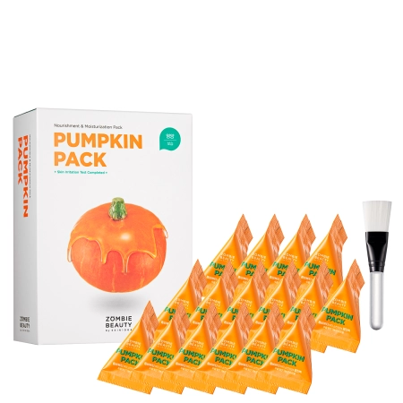 SKIN1004 - Zombie Beauty Pumpkin Pack - Set of Nourishing Face Masks - 16 pcs. x 4g