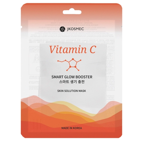 Jkosmec - Skin Solution Vitamin C Mask - Illuminating Face Sheet Mask - 1 pc/25ml