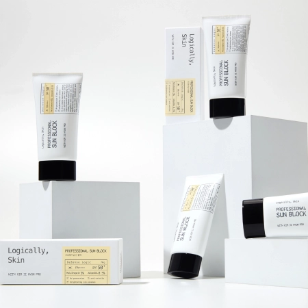 Logically, Skin - Professional Sun Block SPF50+ PA++++ - Soothing Face Cream with Filter - 70g