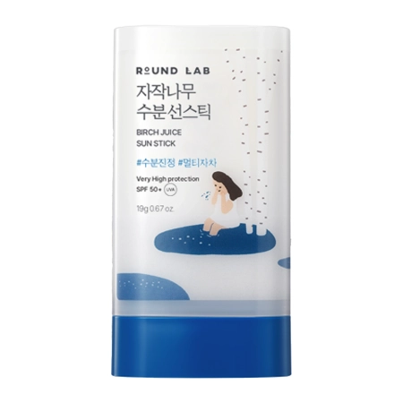 Round Lab - Birch Juice Moisturizing Sun Stick SPF/50+ PA++++ - Sunscreen Stick with Birch Juice - 19g