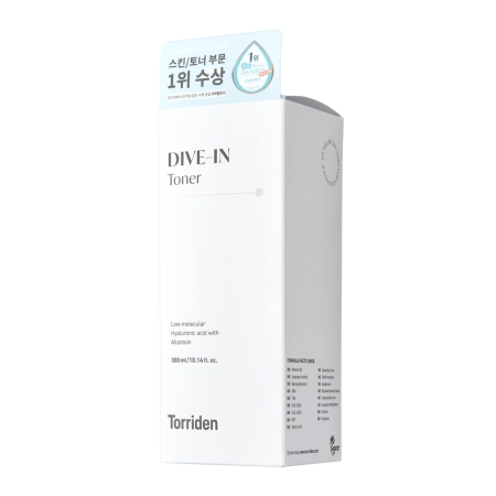 Torriden - Dive-In - Low Molecule Hyaluronic Acid Toner - Toner Soothing and Moisturizing with Hyaluronic Acid and Panthenolem - 300ml