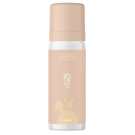 LOVRO - Bubble Foundation - Foundation with an Aerated Brightens Formula - 02 Vanilla - 50ml 