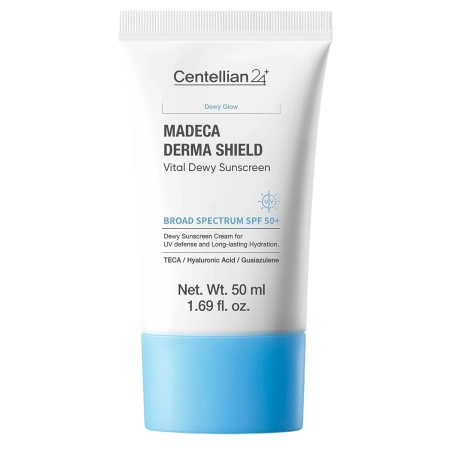 Centellian24 - Madeca Derma Shield Safe Moisture Sun Cream - Moisturizing Face Cream with SPF 50+ PA++++ - 50ml	