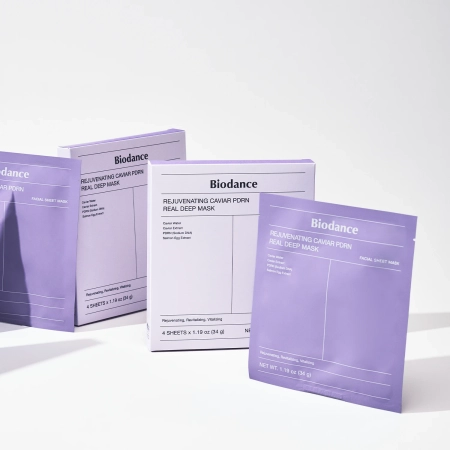 Biodance - Rejuvenating Caviar PDRN Real Deep Mask - 4szt/34g